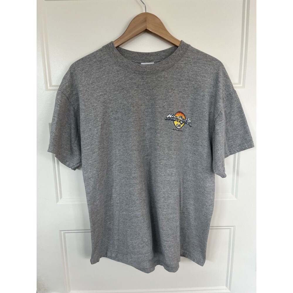 Vintage 2000 Hard Rock Cafe Atlanta Shirt Large Gray Evolution of Rock Y2K